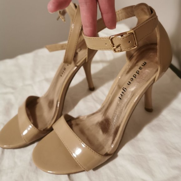 Madden Girl Beige Heeled Sandals - Picture 1 of 3